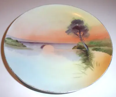 Meito China Hand Painted Plate Bridge Decor Made In Japan • $19.99