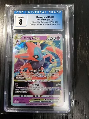 2022 Pokemon SWSH Black Star Promo SWSH268 Deoxys VSTAR PSA 8 NEAR MINT • $3.99