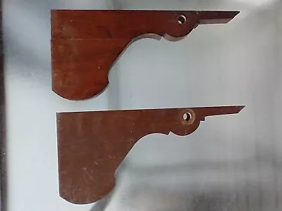 Antique Victorian Walnut Shelf Brackets Corbels Supports 12 1/2 X 6 Ca. 1880 • $35