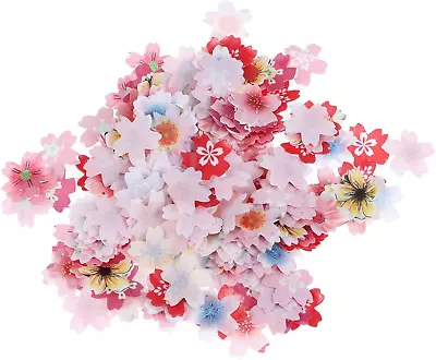 Rice Paper Edible Flowers Cupcake Decoration Cherry Blossom Wafer Paper Flower C • $31.99