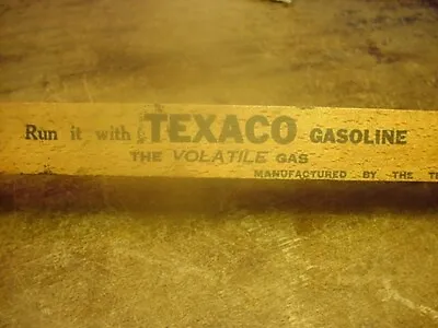 Antique  TEXACO Wood Gasoline Guage For FORD Model T & A Cars. • $35