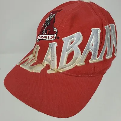 Vintage Alabama Crimson Tide The Game Big Logo Snapback Hat Cap Roll Tide 90s • $99.99