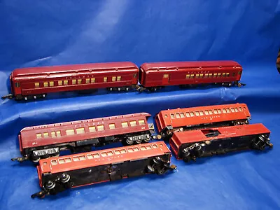 1946-53 American Flyer Lines S Scale Maroon Passenger Cars 650 652 653 654 718 • $55