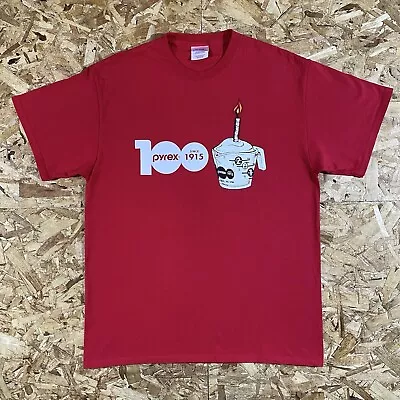 Vintage Y2K Pyrex 100 Year Anniversary Red Shirt Size L • $11