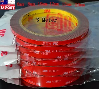 3M VHB™ 5952 Double Sided Tape Automotive Car Extra Adhesive Sticky (6mm--20mm) • $8.09