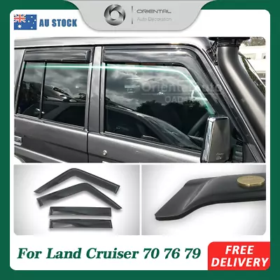 Luxury Weathershield Window Visors For Toyota Landcruiser Land Cruiser 70 76 79 • $500