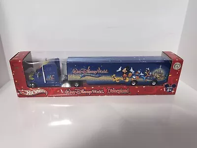 Hot Wheels Disneyland Disney World  Red Semi Truck NIB NEW • $30