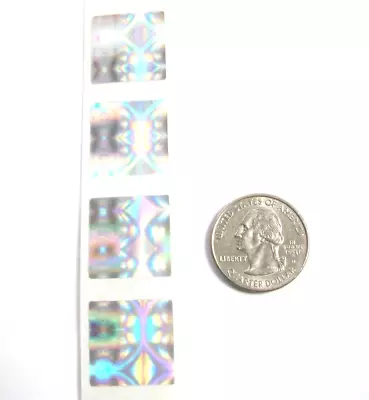 1000 MGR75 Square 3/4   Tamper Evident Product Protection Hologram Sticker Seals • £48.16