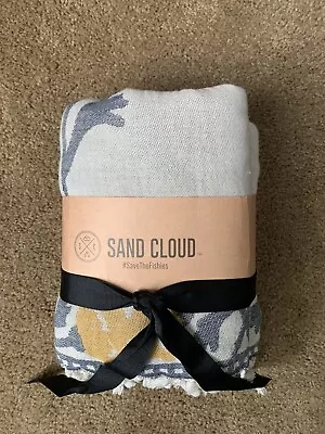 Sand Cloud Beach Blanket/Throw Poppy Natural Flowers Large Beach Tassels Towel • $43