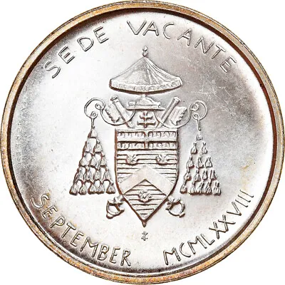 [#908399] Coin VATICAN CITY Sede Vacante 500 Lire 1978 Roma MS Silver KM • $71.44