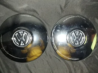 A Pair Of Vintage Volkswagen VW Hub Cap Cover Chrome 10 Inches • $40