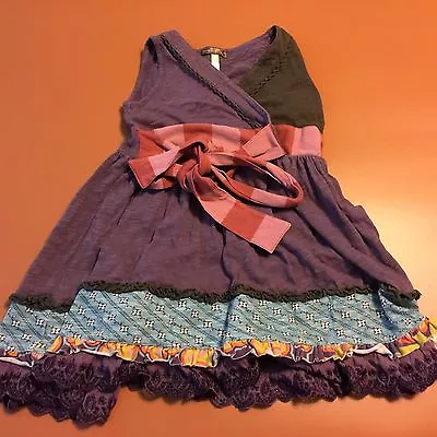 MATILDA JANE Purple Sleeveless Lace Youth Dress You & Me Sz 2  • $20.20