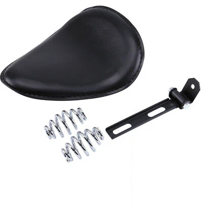 $39.99 • Buy Motorcycle Solo Seat Spring Bracket Fit Harley Chopper Bobber Honda Yamaha Black