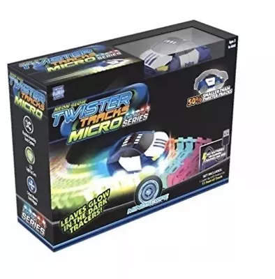 Mindscope Twister Tracks Micro Neon Glow In The Dark 11 Feet Of Flexible Track • $46.99