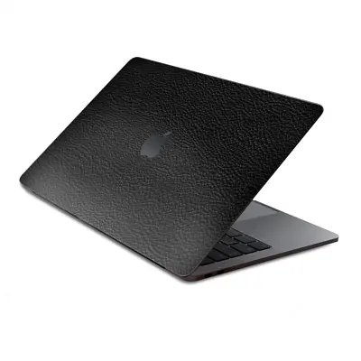 Skins Wrap For MacBook Pro 15 Inch Retina Touch  Black Leather Pattern Look • $16.98