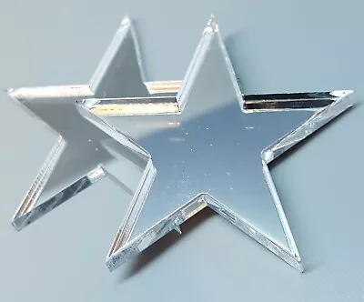 £4.99 • Buy Shatterproof Acrylic Perspex Star Shape Mirror Sizes 1.5 Cm To 30 Cm, 3 Mm Thick