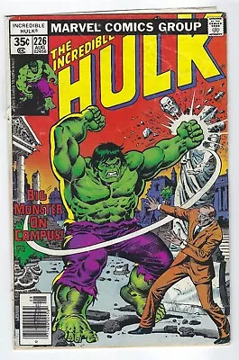 The Incredible Hulk Comic #226 - Marvel Comics (1978) • $1