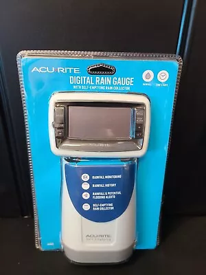 Acurite 00899A2 Wireless Digital Rain Gauge With Self-Emptying Rain Collector • $19.95