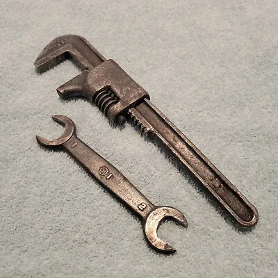 Antique/Vintage Ford 9  Adjustable Open End Auto Wrench - Model T Or A Style B • $20.83