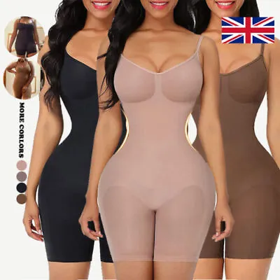Women Seamless Bodysuit Shapewear Slimming Tummy Control Full Body Shaper Corset • £9.29