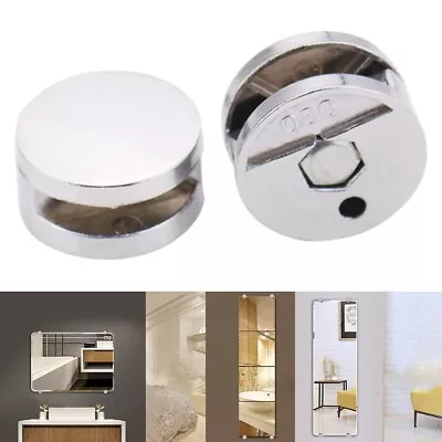 Mirror Wall Mount Clips For Home Salons Easy Installation Sleek Design • £8.45