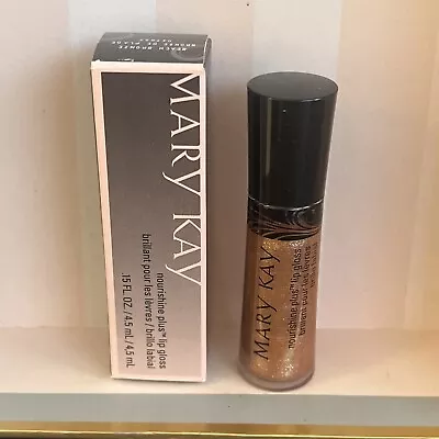 NIB Mary Kay   BEACH BRONZE    Nourishine Plus Lip Gloss DISCONTINUED • $15