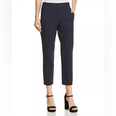 Tory Burch Vanner Cropped Pants Navy Blue Women’s Size 0 • $39