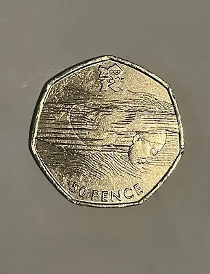 Extremely Rare 2011 London 2012 Olympic 50p Swimming Coin • £1200