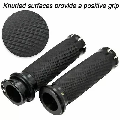 1  Motorcycle Handle Bar Hand Grips For Harley Sportster 1200 Custom XLH1200C • $25.99