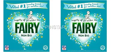 Fairy Powder Non Bio. 1.43Kg 22 Wash Sensitive Skin X 2 =44 WASH • £16.95