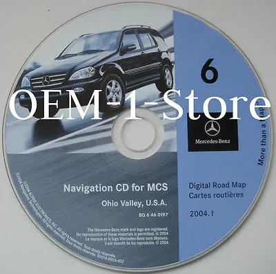 01 2002 Mercedes Benz Ml320 Ml430 Ml500 Navigation Cd Ohio Valley Ky Wv Md Pa Ny • $45