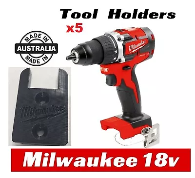 $19.90 • Buy 5 X Milwaukee M18 Tool Holder Mount Bracket Storage 18v