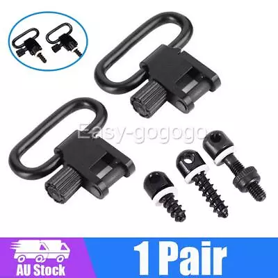 NEW 2X 1  Shotgun/Rifle Sling Mount Swivels QD Quick Release Detachable Bolt OZ • $15.08