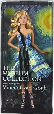 NIB RARE - VAN GOGH Barbie Collector Museum Collection Doll PINK LABEL • $987