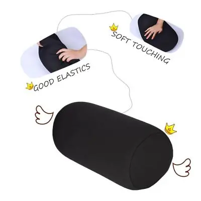 Portable Mini Microbead Neck Support Roll Pillow For Travel  Home Sleep • £8.92