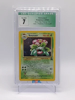 $10.50 • Buy 2000 Pokemon Venusaur Black Star Promo 13 Holo CGC 7 Inked