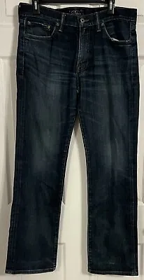 Lucky Brand 361 VINTAGE STRAIGHT 32x32 Men’s Dark Wash Distressed Blue Jeans  • $22.99