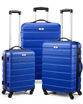 20  24  28  3 Piece Luggage Sets Hardside Suitcase Sets With Wheels TSA Lock • $109.99