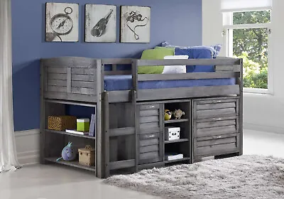 Mid Sleeper Kids Childrens Bed With Storage Drawers Bookcase Mattress Option • £799.99