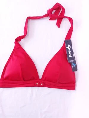 £5.94 • Buy Gossard Retro Button Halterneck Triangle Bikini Bra Top 5415