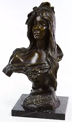 Emmanuel Villanis (French 1858-1914) 'Bohemienne' Bronze Statue • $2900