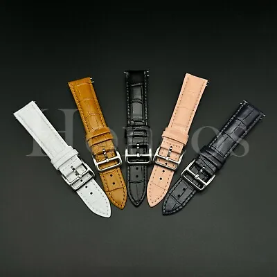 16-22 MM Watch Band Strap Colorful Genuine Leather Quick Released Fits For Timex • $12.99