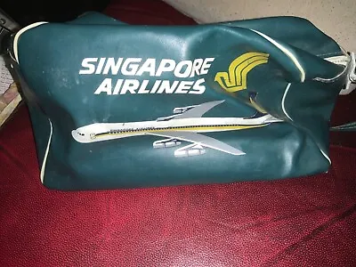 $109.99 • Buy Xmas Sale Singapore Airlines Vintage Travel Bag Shoulder Rare And Kool 70s 60s ?