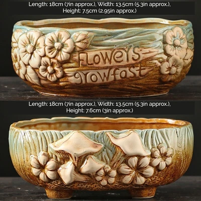 $189.90 • Buy VINTAGE Style Flower Pots For Indoor Plants Home Decor Succulent Bonsai Planters