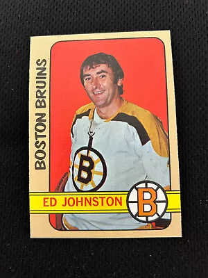 Ed Johnston 1972-73 Boston Bruins Topps #13 Nrmt Hockey Card • $5.99