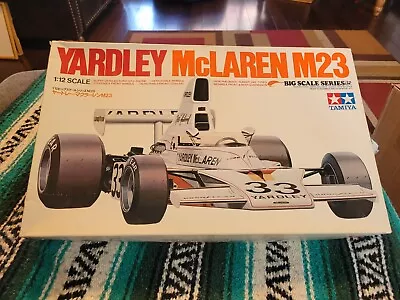 WOW! VINTAGE TAMIYA MRC YARDLEY MCLAREN M23 F-1 RACE Car Unbuilt 1/12 MODEL KIT! • $23.50