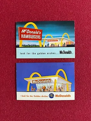 1960's McDonald's Free Hamburger Coupon Cards (2 Diff)  Scarce / Vintage • $59
