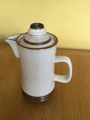 Vintage Denby Coffee Pot Stoneware “Potters Wheel” Rustic 70s Retro In VGC • £10