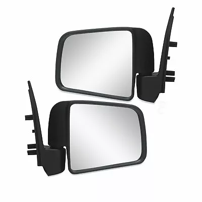 Door Mirrors PAIR Black Manual Fits Mazda B Series Ute B2500 B2600 1999-2006 • $135