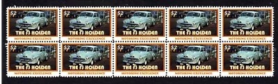 Fj Holden Motor Excellence Strip Of 10 Mint Vignette Stamps 4 • $1.10